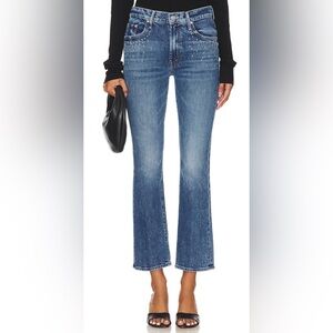 MOTHER Superior The Insider Flood Jeans Metal Magic Blue Size 30